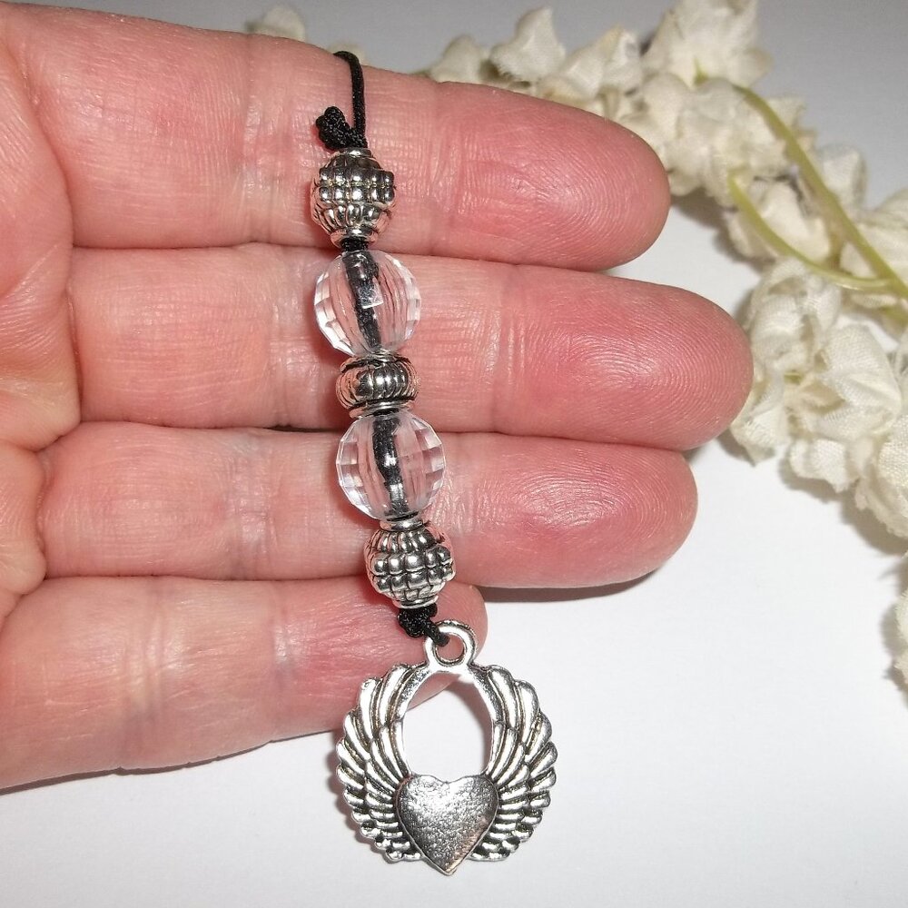 Bookmark Bookmarker Heart Silver Symbol Red Reading Gift Valentine Day D354
